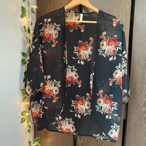 Floral Flowy Cardigan